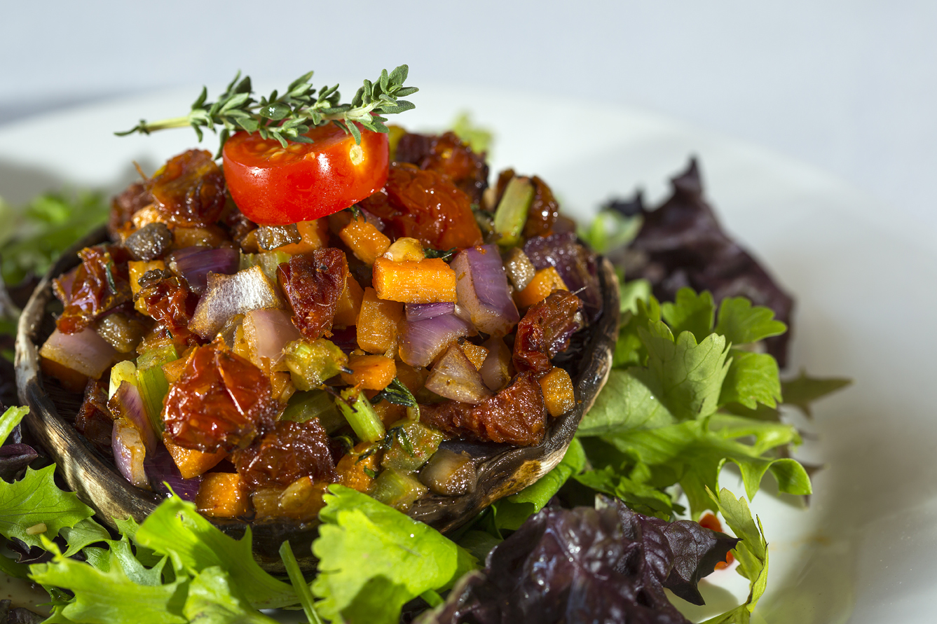 health stuffed mushroom