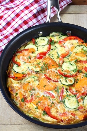 healthy vegetable frittata